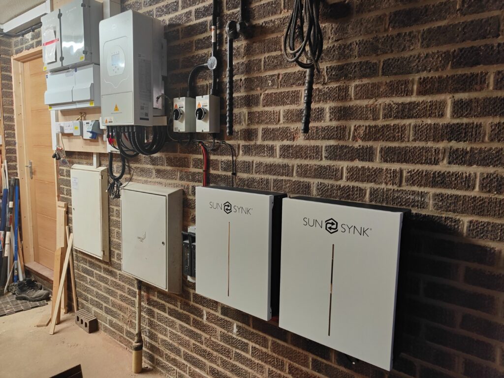 solar panel battery storage in garage